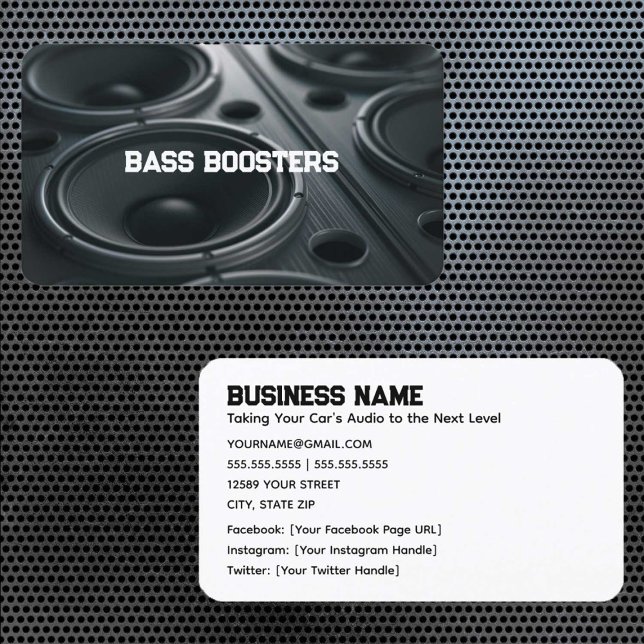 Car Audio Business Card (Car Audio)