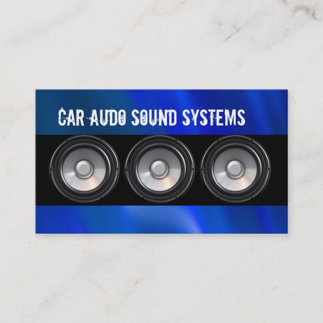 Car Audio Business Cards (Front)