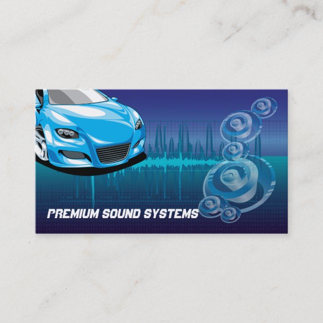 Car Audio Systems Business Card (Front)