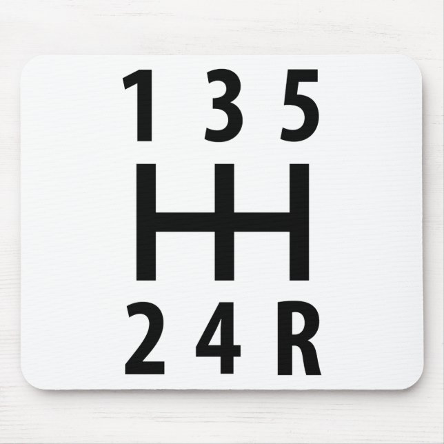 car auto gear shift 5 mouse pad (Front)