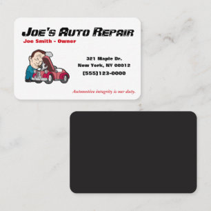 Car Auto Mechanic Repair Motor Service Business Card
