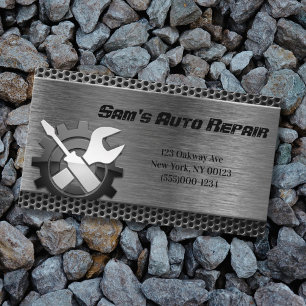 Car Auto Mechanic Repair Service Business Card