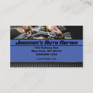Car Auto Mechanic Repair Service Business Card