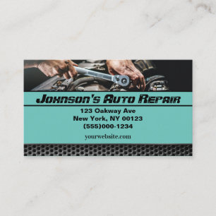 Car Auto Mechanic Repair Service Business Card
