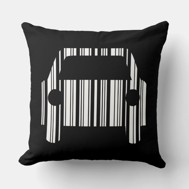 CAR BAR CODE Automobile Barcode Pattern Design Cushion (Front)