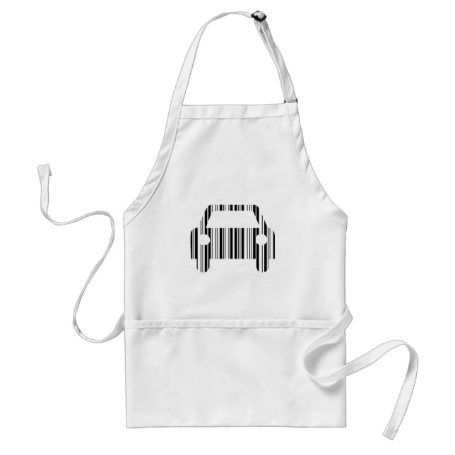 CAR BAR CODE Automobile Barcode Pattern Design Standard Apron (Front)