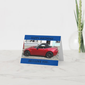 car birthday card joke