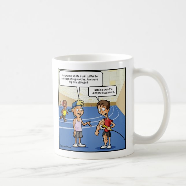 Car Buffer Massage Funny Coffee Mug (Right)