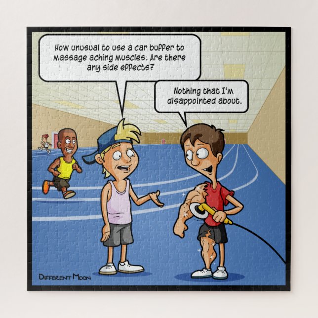 Car Buffer Massage Funny Jigsaw Puzzle (Vertical)