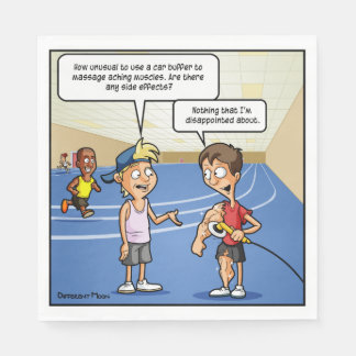 Car Buffer Massage Funny Party Napkins