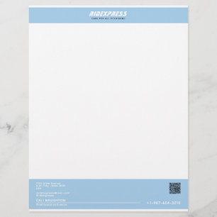 Car Business Blue Custom Letterhead