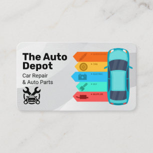 Car Care   Auto Parts Services   Supply Store Business Card