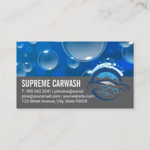 Car Care Services Auto Cleaning Business Card