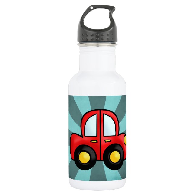 car cartoon 532 ml water bottle (Front)