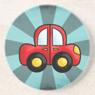 Car cartoon coaster