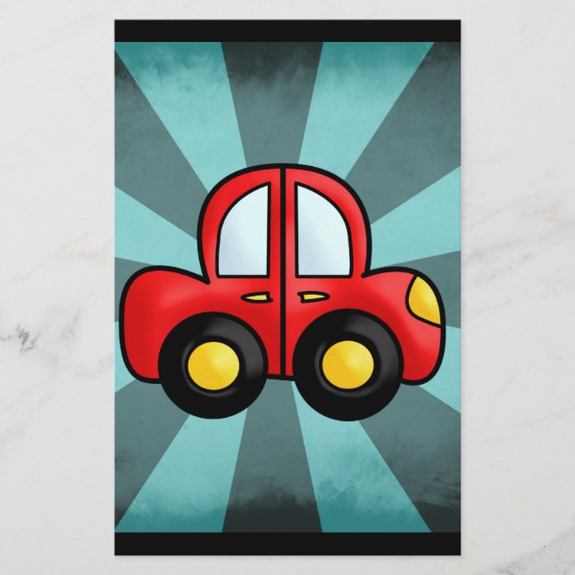 car cartoon stationery (Front)