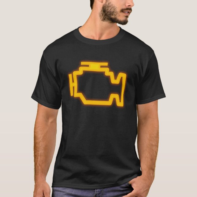 Car Check Engine Light T-Shirt (Front)