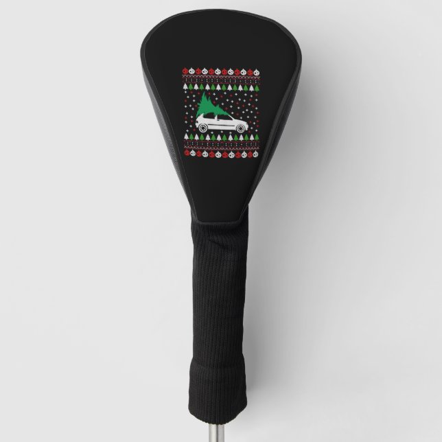 Car Christmas Golf Head Cover (Front)