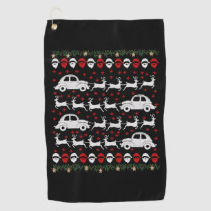 Car Christmas  Golf Towel