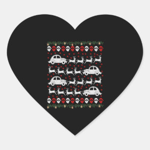 Car Christmas Heart Sticker