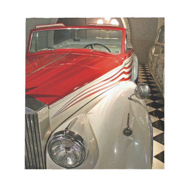 Car collection in The Liberace Foundation and Notepad (Front)