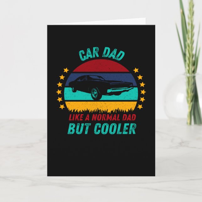 Car Dad  - Cool Fathers Day Gift Card (Front)