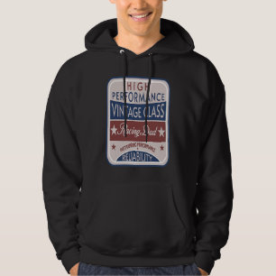 Car Dad  Vintage Father Racing Sign for Men Drag R Hoodie