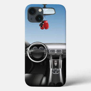 Car Dashboard Boxing Gloves iPhone 13 Case