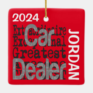 Car Dealer Extraordinaire Ceramic Ornament