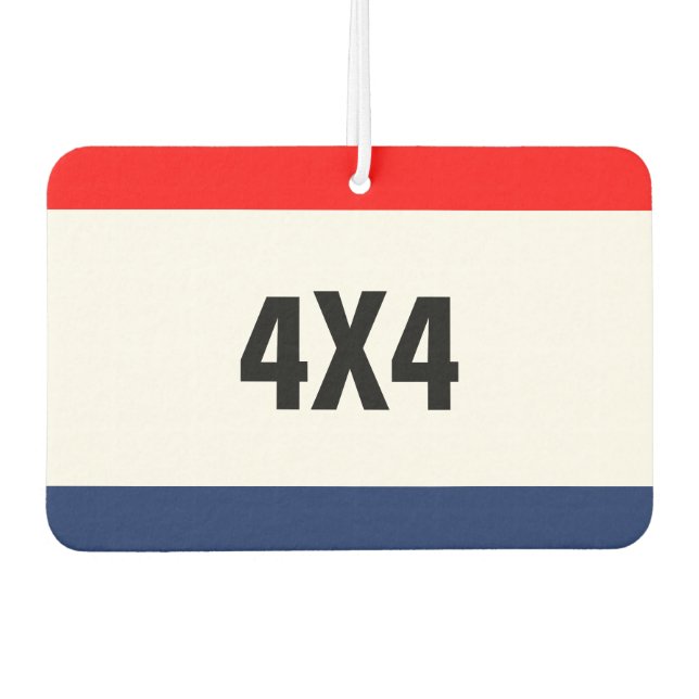 Car Dealership 4X4 Promotion Customisable Car Air Freshener (Front)