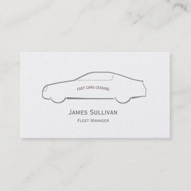 Car Dealership and Leasing Business Card (Front)