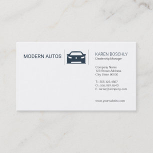Car Dealership   Auto Maintenance Business Card
