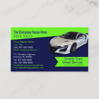 Car Dealership-Auto Sales Associate Business Card