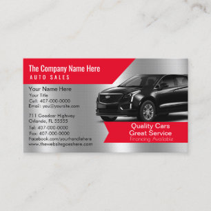 Car Dealership-Auto Sales Associate Business Card