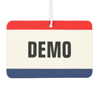 Car Dealership DEMO Promotion Customisable Air Freshener