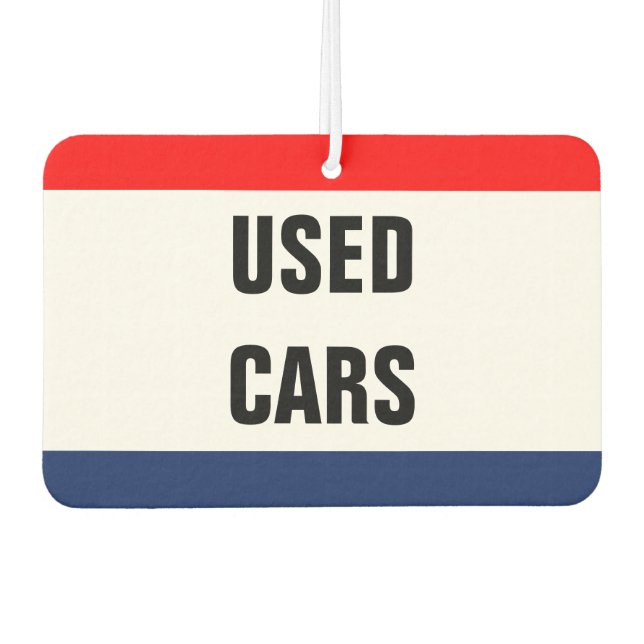 Car Dealership Promotional Signage Customisable Car Air Freshener (Front)