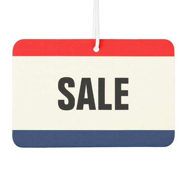 Car Dealership SALE Promotion Customisable Air Freshener (Front)