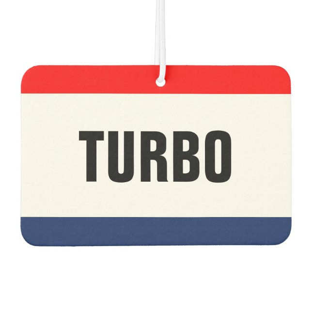 Car Dealership Turbo Promotion Customisable Air Freshener (Front)