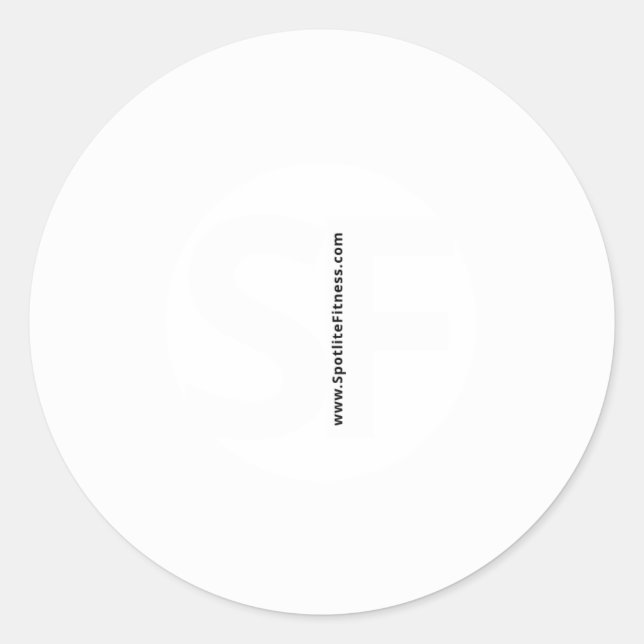 Car Decal! Classic Round Sticker (Front)