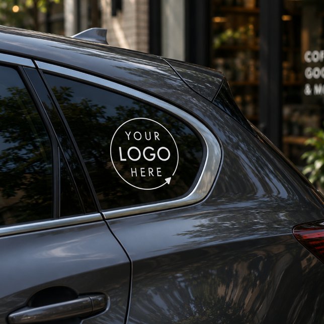 Car Decal | Custom Business Logo Window Cling (Custom logo car window decal for small business branding, fleet cars, and mobile promotions.)