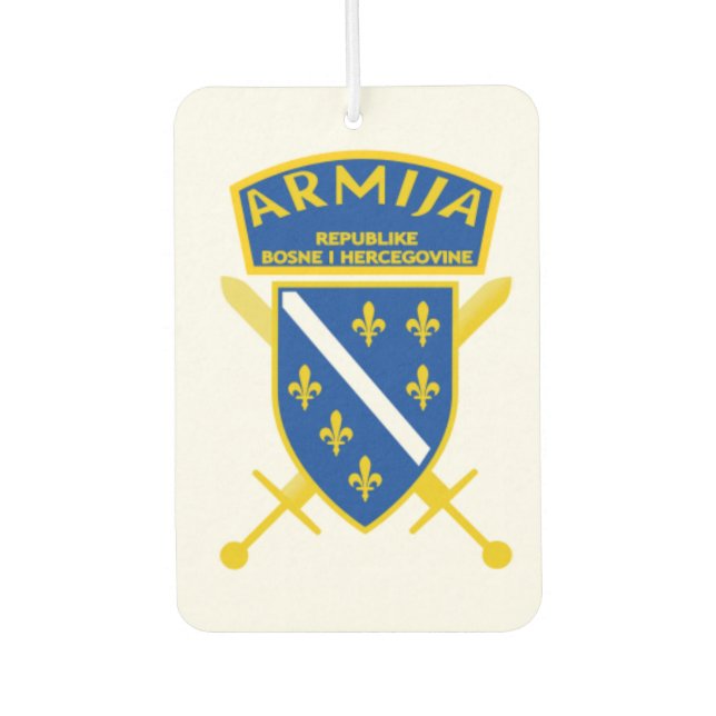 Car deodorizer Bosnia flag Air Freshener (Front)