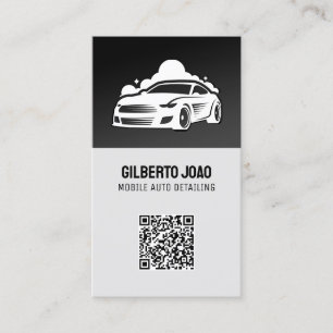Car Detailer Custom QR Business Card