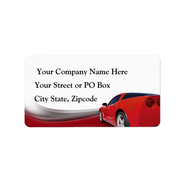 Car Detailer Label (Front)
