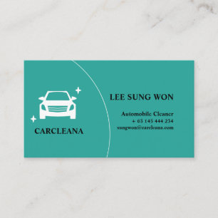 Car Detailing And Automobile Cleaner Services Business Card