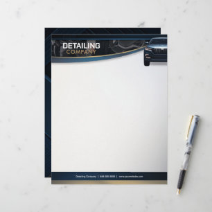 Car Detailing   Auto Cleaning Services    Custom Letterhead