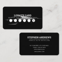 Car Detailing Automotive Clean Repair Loyalty Card