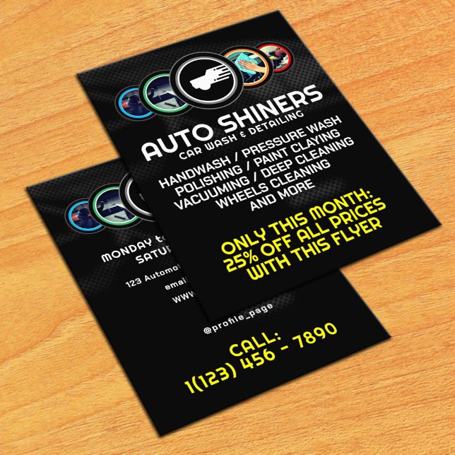 Car detailing automotive logo  flyer (Creator Uploaded)