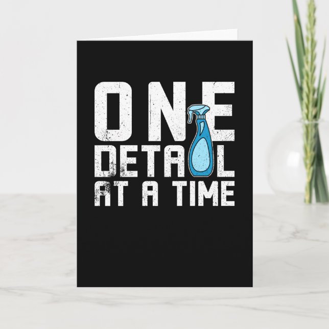 Car Detailing One Detail at a Time Card (Front)