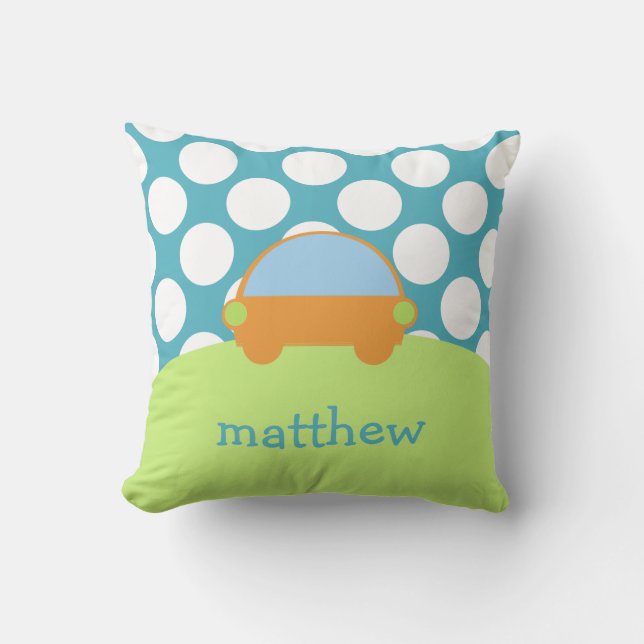 Car Doodle Two Pillow (Front)