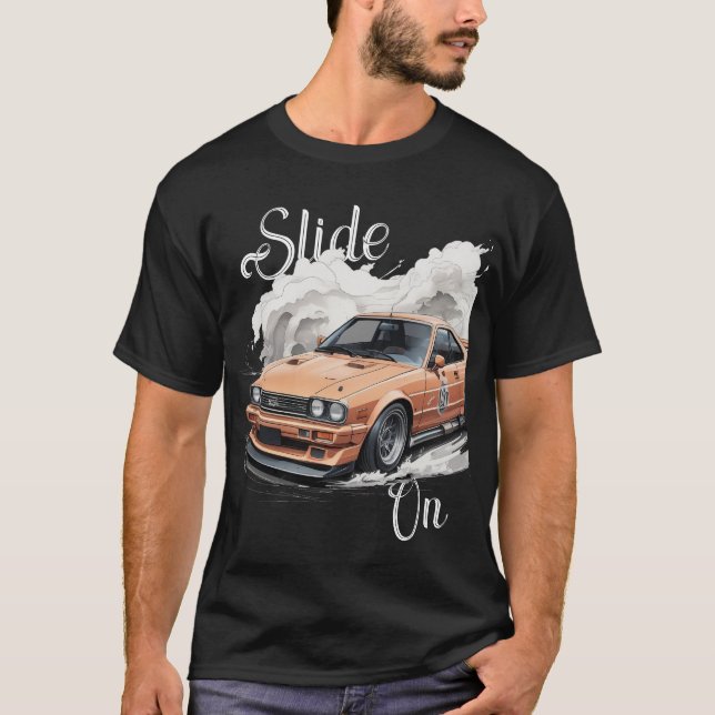 "Car Drifting with Smoke and Power T-Shirt (Front)